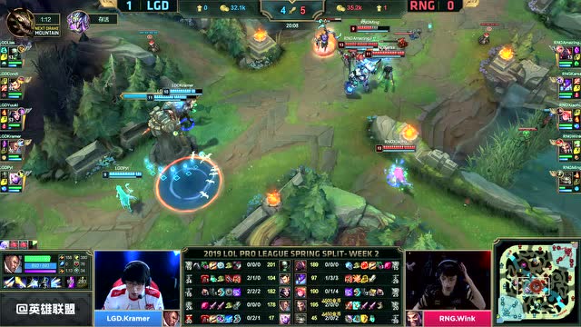 LPL春季赛比赛视频W2D2 RNG vs LGD 第2场免费观看