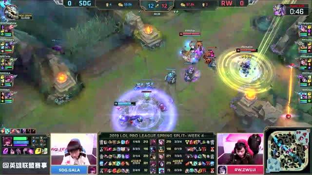 LPL春季赛比赛视频W4D1 SDG vs RW 第1场免费观看