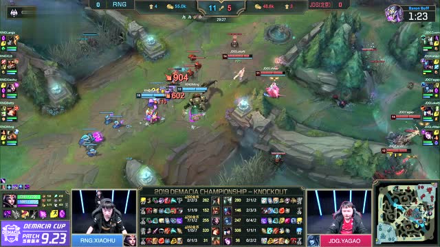 2019德玛西亚杯半决赛JDG VS RNG 第1场免费观看