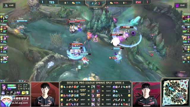 2020LPL春季赛W6D1 TES vs RW 第3场免费观看