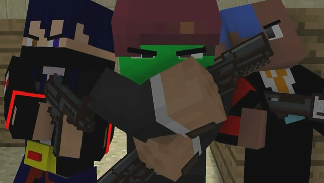 我的世界MC动画：我的世界版CS，打不过我就跑免费观看