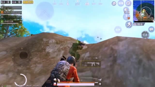 刺激战场：6倍M4全自动扫射让你下车，你这压枪也太恐怖了吧免费观看