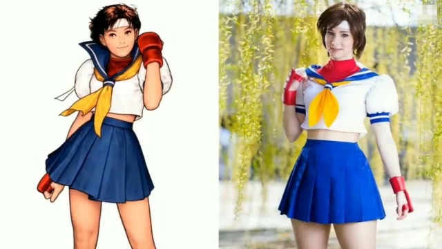 街霸真人模仿秀：相扑100%神还原，春日野樱能打几分？免费观看