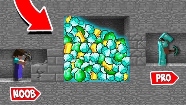 菜鸟花金币进入地下宝库，开始打怪闯关，寻找钻石和经验！免费观看