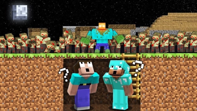 变异僵尸组团袭击村庄，史蒂夫刚建好城墙，僵尸竟掏出了TNT？免费观看