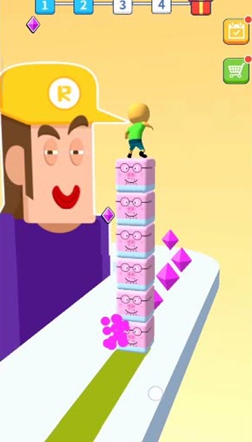 淘气的熊孩子把积木落的好高啊！免费观看