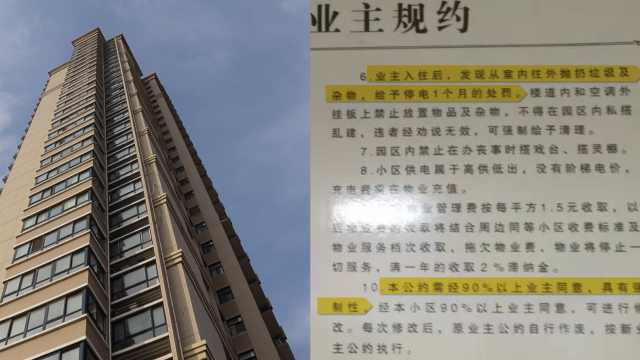 13樓業主高空拋酒瓶,物業斷電30天:高空拋物整棟樓遭殃