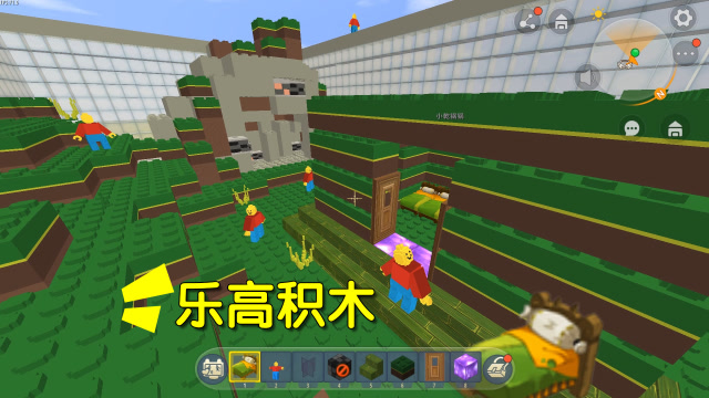 迷你世界：乐高积木地图，里面全是积木，小表弟还以为进错游戏了免费观看