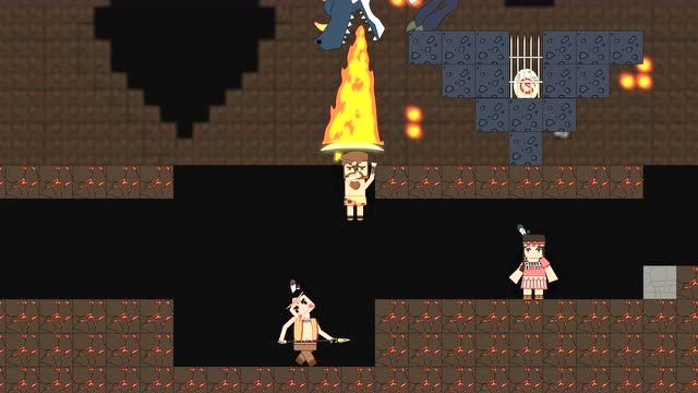 迷你世界动画第42集：酋长爆发斩熔岩巨人，挡住黑龙的火救同伴免费观看