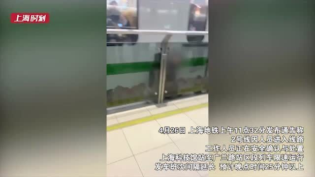 进入上海地铁线路男子已身亡