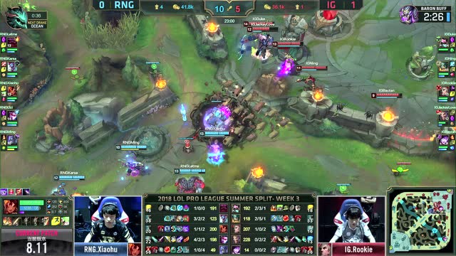 LPL夏季赛比赛视频W3D5 IG vs RNG 第2场免费观看