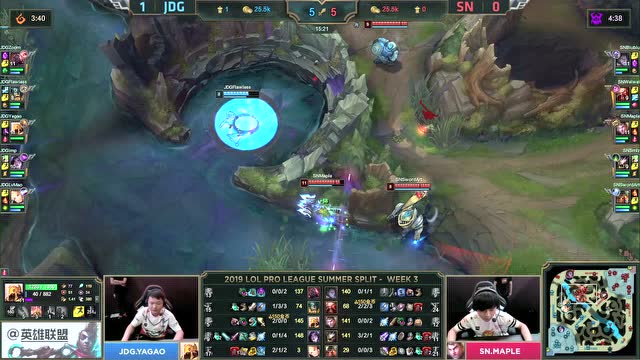 LPL夏季赛比赛视频W3D6 SN vs JDG 第2场免费观看