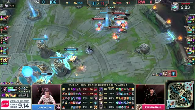 LPL2019夏季赛 W9D4 JDG VS RW 第1场免费观看