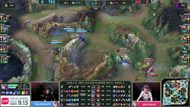 LPL夏季赛比赛视频W6D3 TES vs JDG 第1场免费观看