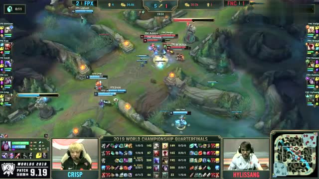 英雄联盟S9八强赛 FPX vs FNC 第4场免费观看
