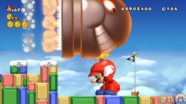 超级玛丽炮弹王国历险记，马里奥吃18个蘑菇也不敢正面刚巨型炮弹免费观看