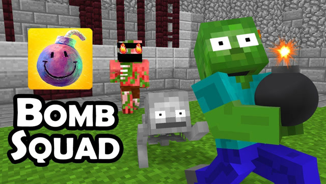 我的世界：怪物学院 玩炸弹人小游戏，搞笑动画免费观看