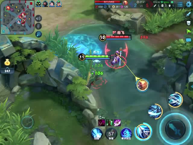 王者荣耀：韩信打猴子的方法，别说什么经济碾压，关键看走位！免费观看