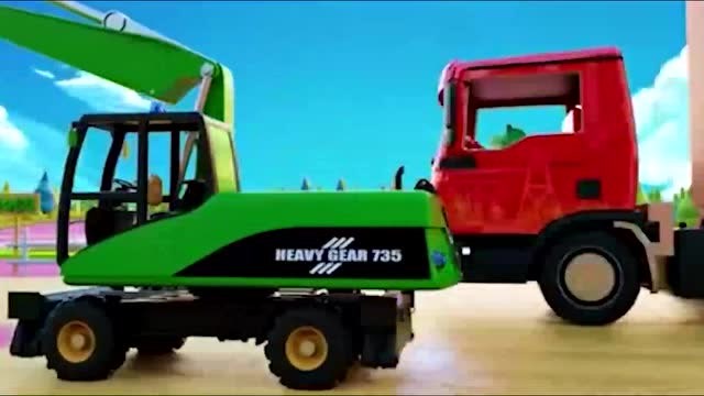 寶寶巴士工程車(chē)：挖掘機(jī)工作用具錯(cuò)誤出事故了，吊車(chē)超級(jí)卡車(chē)大營(yíng)救 (130播放)