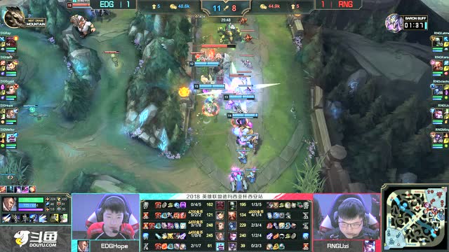 2018德玛西亚杯西安站第二日：EDG vs RNG 第3局免费观看