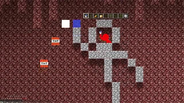 看AI火柴人大战我的世界，小蓝人挑战小红人，结果被弹飞！免费观看