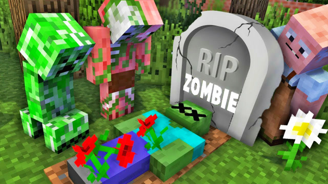 MC动画怪物学院《僵尸之死》，僵尸死亡变红眼僵尸复仇恐怖爷爷！免费观看