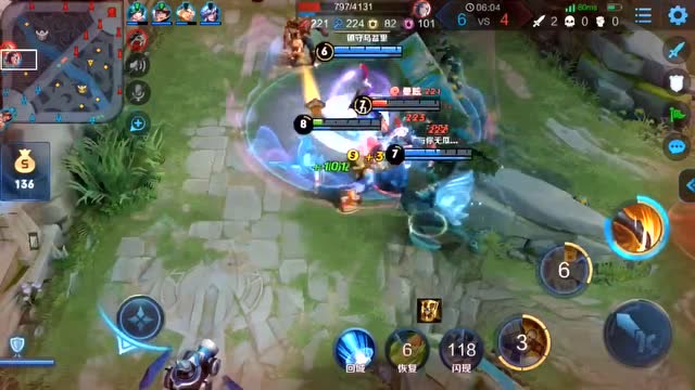 王者荣耀：达摩一脚踢四个，这也太帅了！免费观看