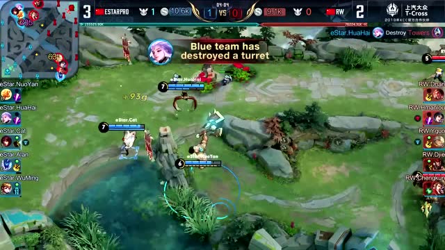 KCC王者荣耀世界冠军杯总决赛RW vs eStarPro6免费观看