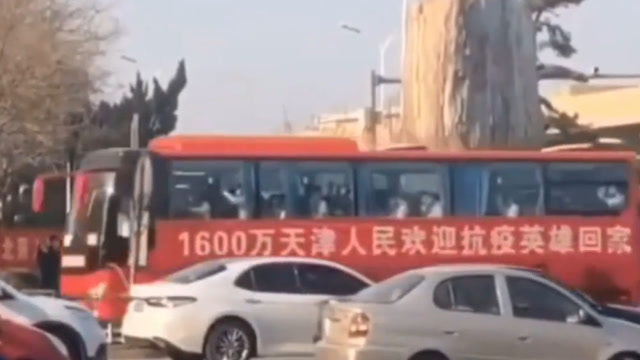 謝謝你們爲湖北拼過命!天津醫療隊返津後 沿途司機向醫護人員鳴笛致敬
