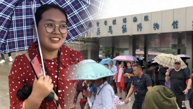 太難了!女生租望遠鏡看兵馬俑,排隊90分鐘看2分鐘:不值得