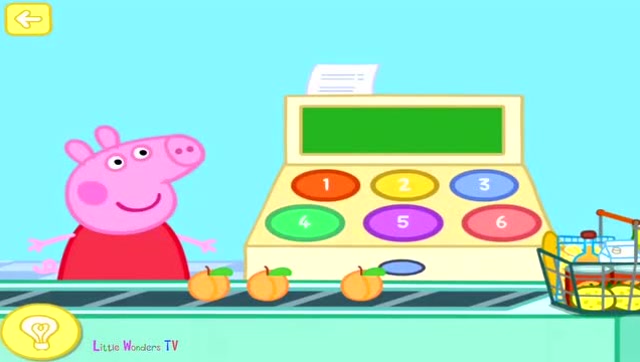佩奇买了几个桃子呢？一起来数一数吧 小猪佩奇游戏免费观看