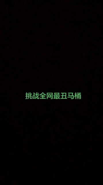 挑戰全網最醜馬桶
