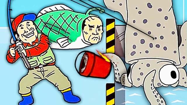 逃离公司3 我钓到一条巨型章鱼，它把老板变成了鱼人 小熙解说免费观看