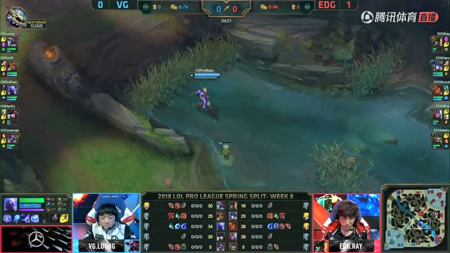 LPL春季赛W8D4 VG vs EDG 第2场比赛视频免费观看