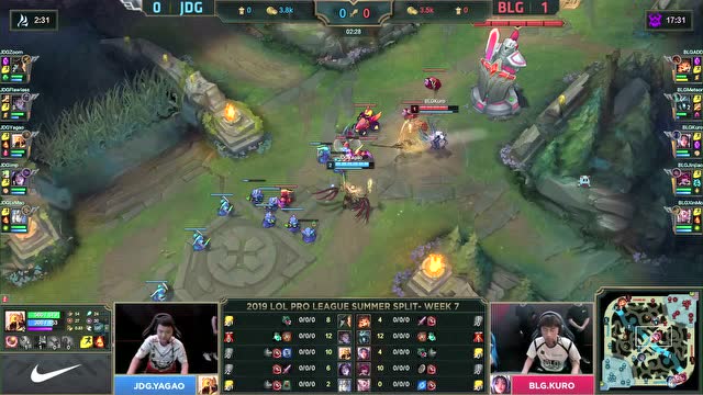 LPL夏季赛比赛视频W7D2 BLG vs JDG 第2场免费观看