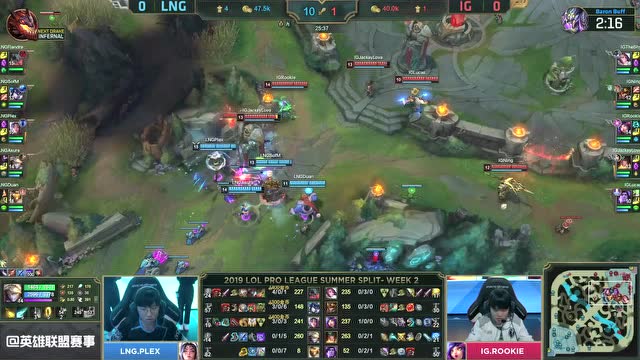 LPL夏季赛比赛视频W1D6 IG vs LNG 第1场免费观看