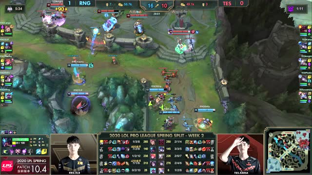 2020LPL春季赛第2周第1日 RNG vs TES 第2场免费观看