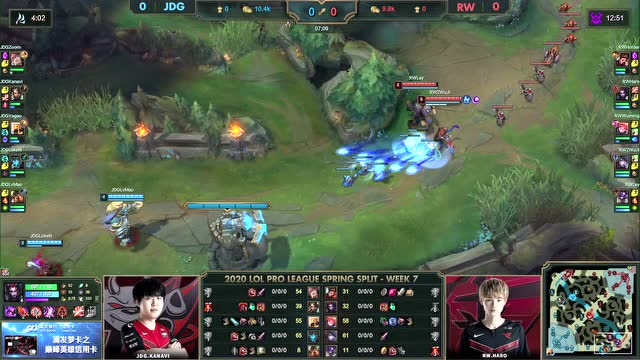 2020LPL春季赛W7D2 RW vs JDG 第1场免费观看