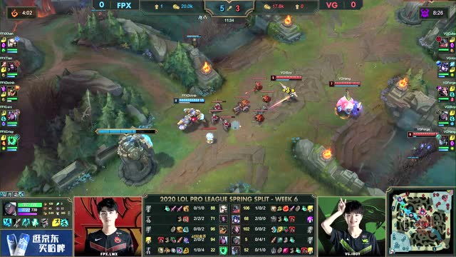 2020LPL春季赛W6D5 FPX vs VG 第1场免费观看