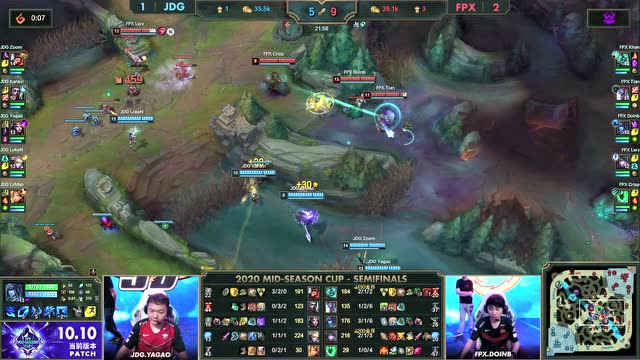 MSC半决赛 JDG vs FPX 第4场免费观看