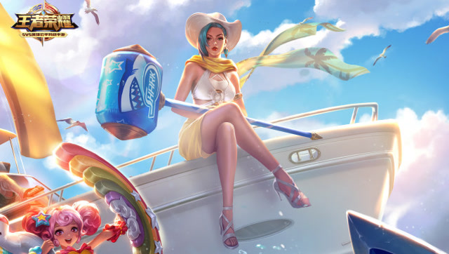 王者荣耀：金牌辅助钟无艳大显神威，二连击破横扫获胜！免费观看