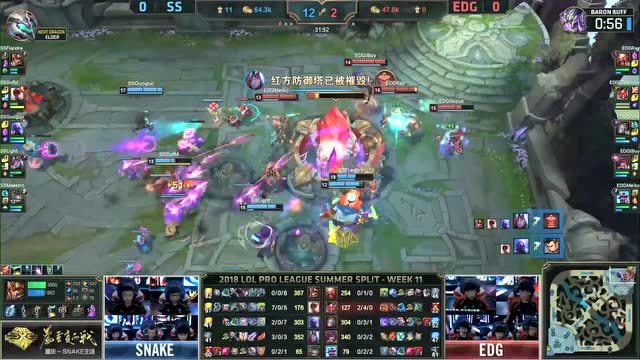 赛事速看SSvsEDG:EDG让一追二 2:1战胜SS免费观看