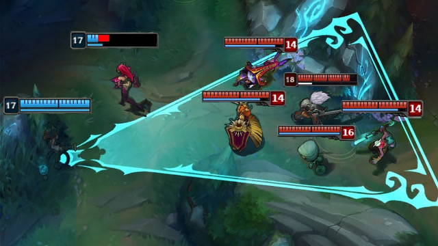 英雄联盟：女枪藏在草丛中突然大招，敌方五人被爆炸伤害打懵了免费观看