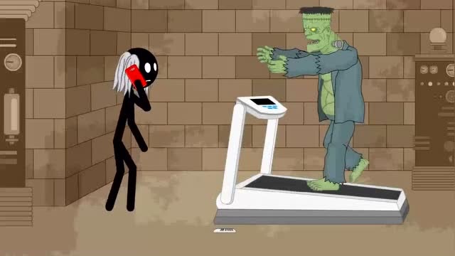 火柴人：僵尸玩跑步机免费观看