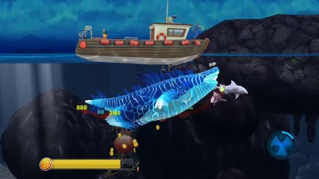 饥饿鲨进化：哥斯拉鲨鱼海洋大冒险，已经无敌了！免费观看