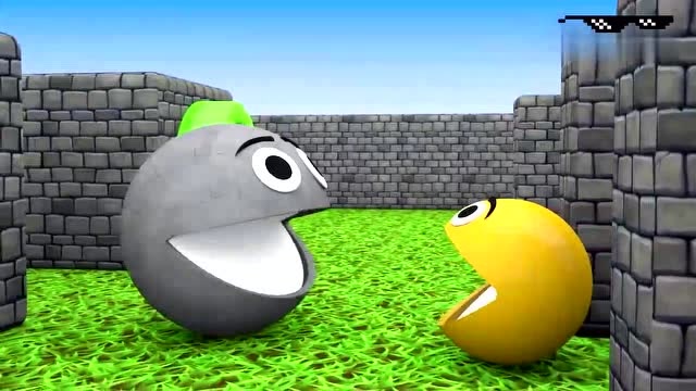 两个吃豆人在迷宫内用计击败了怪物吃豆人免费观看