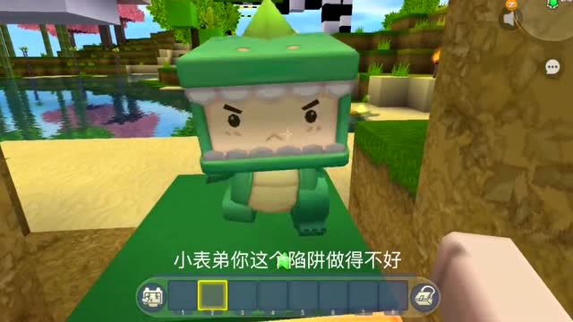 迷你世界：小表弟“此地无银三百两”，在陷阱上面提示没陷阱免费观看