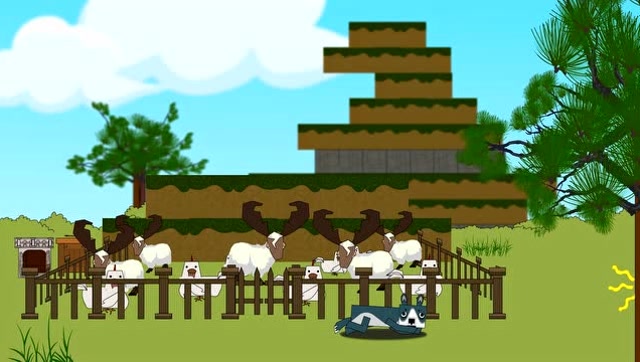 迷你世界动画第04集：偷了好友的鸡和羊，逃跑过程掉入坑免费观看