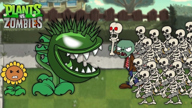 僵尸队长使出妙计打败了大嘴花，植物们齐心协力，形势终于逆转免费观看