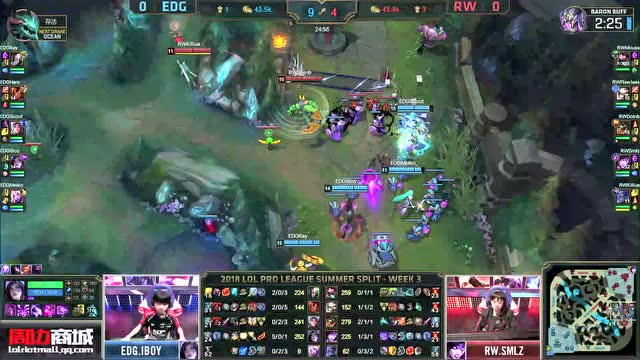 LPL夏季赛比赛视频W3D6 EDG vs RW 第1场免费观看